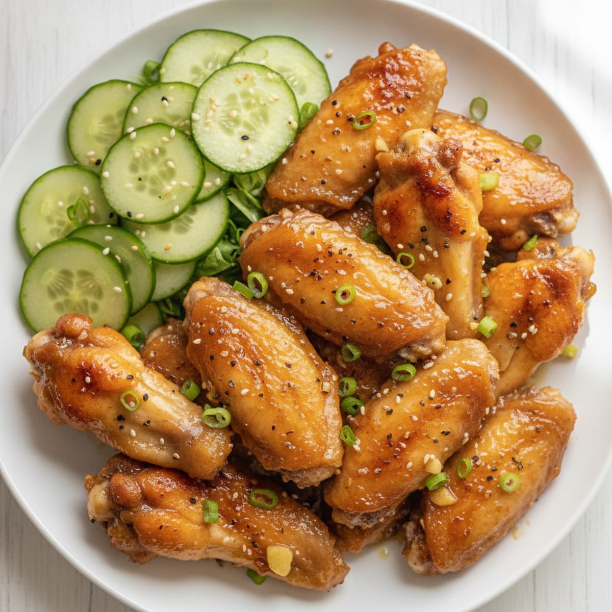 Honey Garlic Baked Chicken Wings