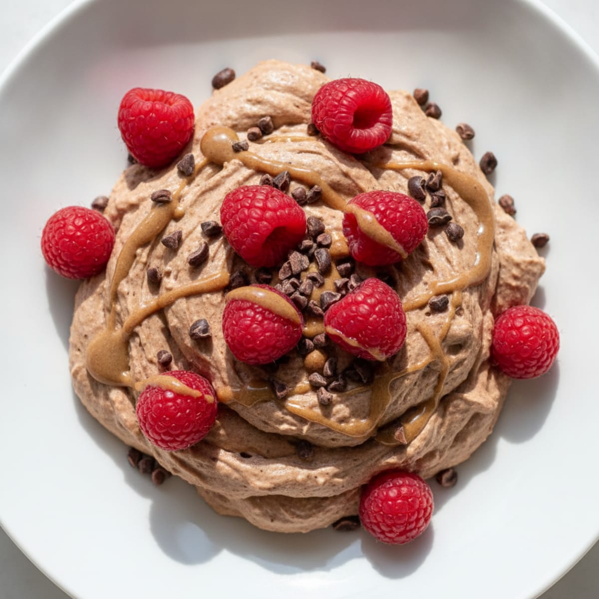 Silky Greek Yogurt Mousse with Chocolate Protein Powder