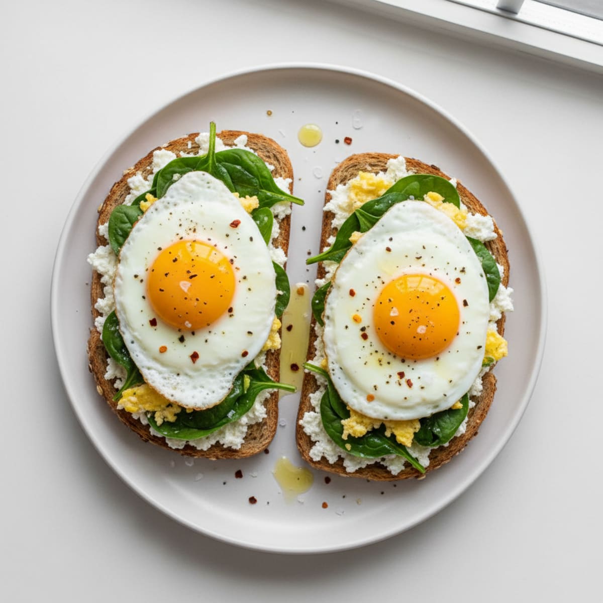 Savory Cottage Cheese Toast with Egg