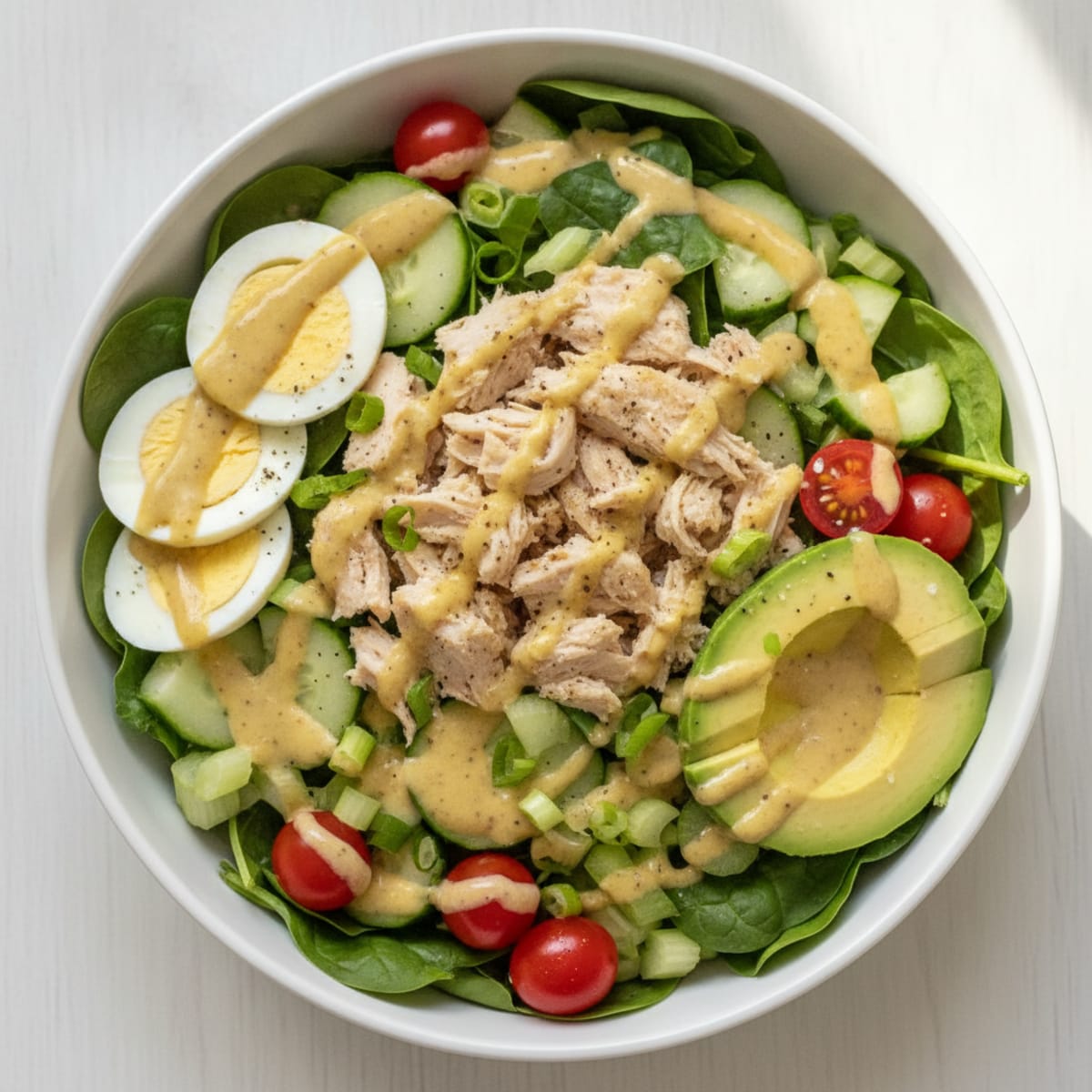 Chicken Breast Power Bowl with Dijon Vinaigrette