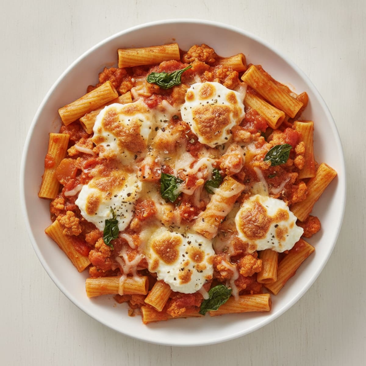 Classic Baked Ziti with Ricotta