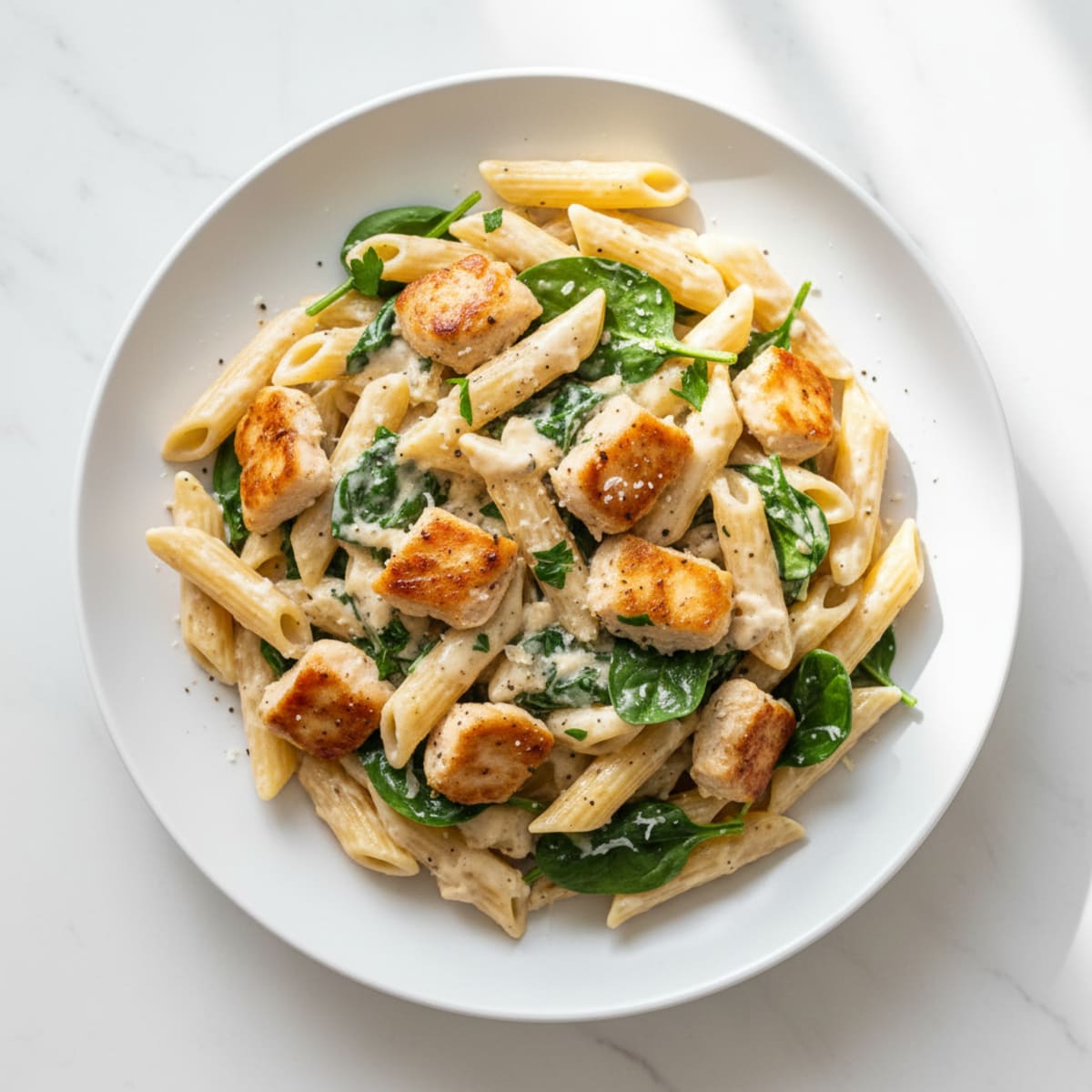 Creamy Chicken Alfredo Pasta