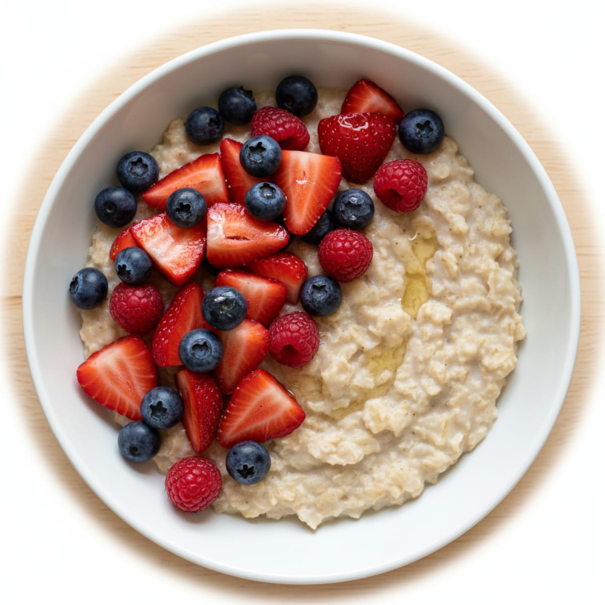 Creamy Oatmeal with Fresh Berries