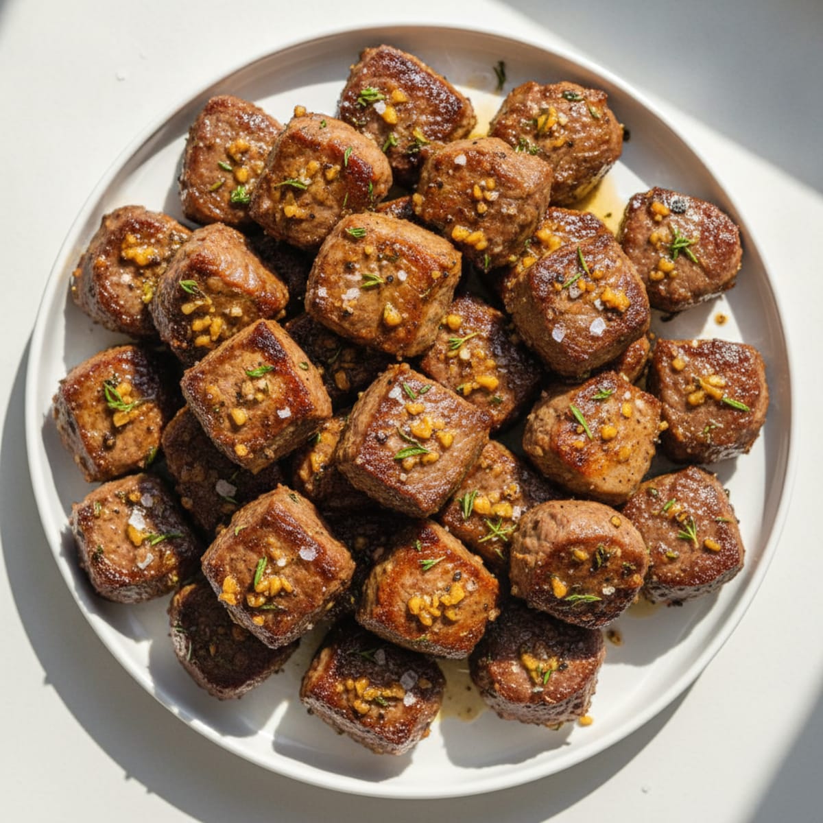 Garlic Herb Steak Bites