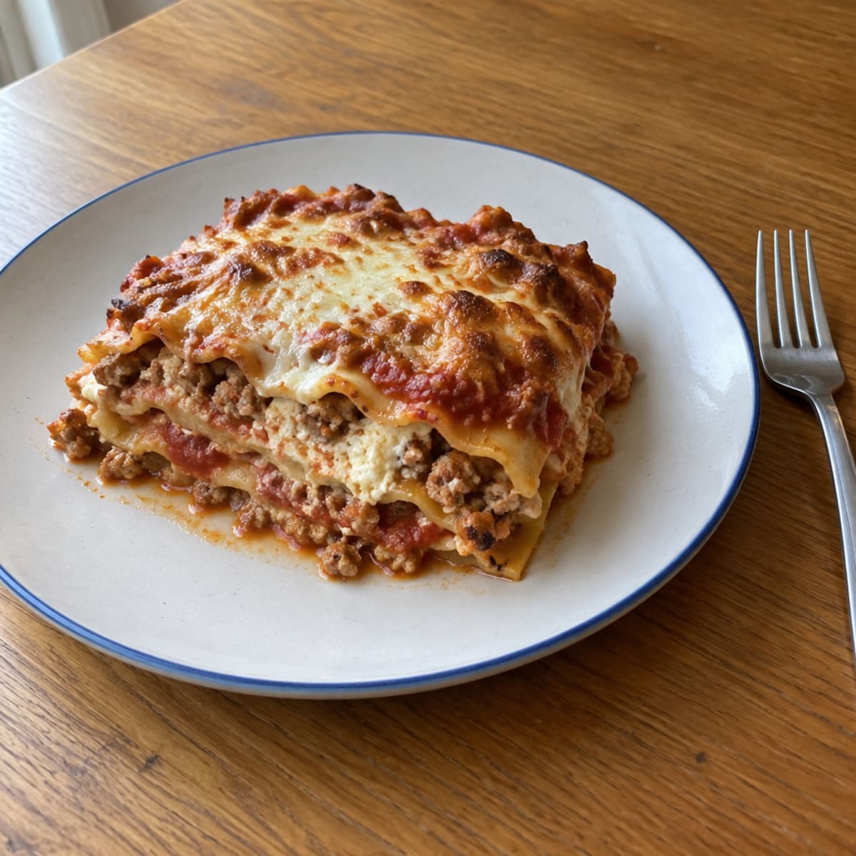 Beef and ricotta lasagna bake