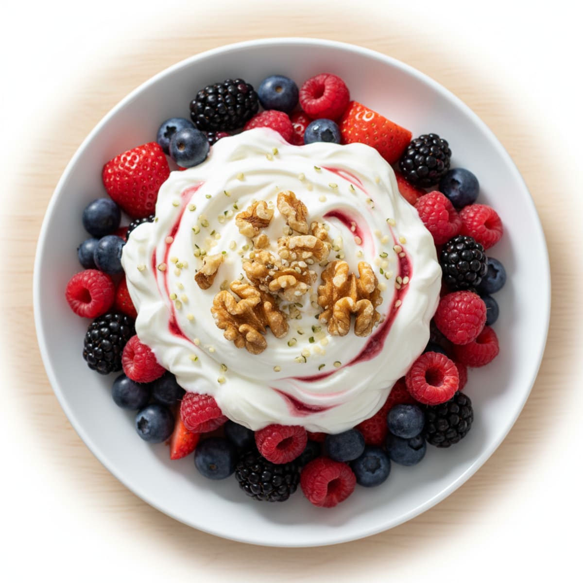 Greek Yogurt and Mixed Berry Protein Parfait