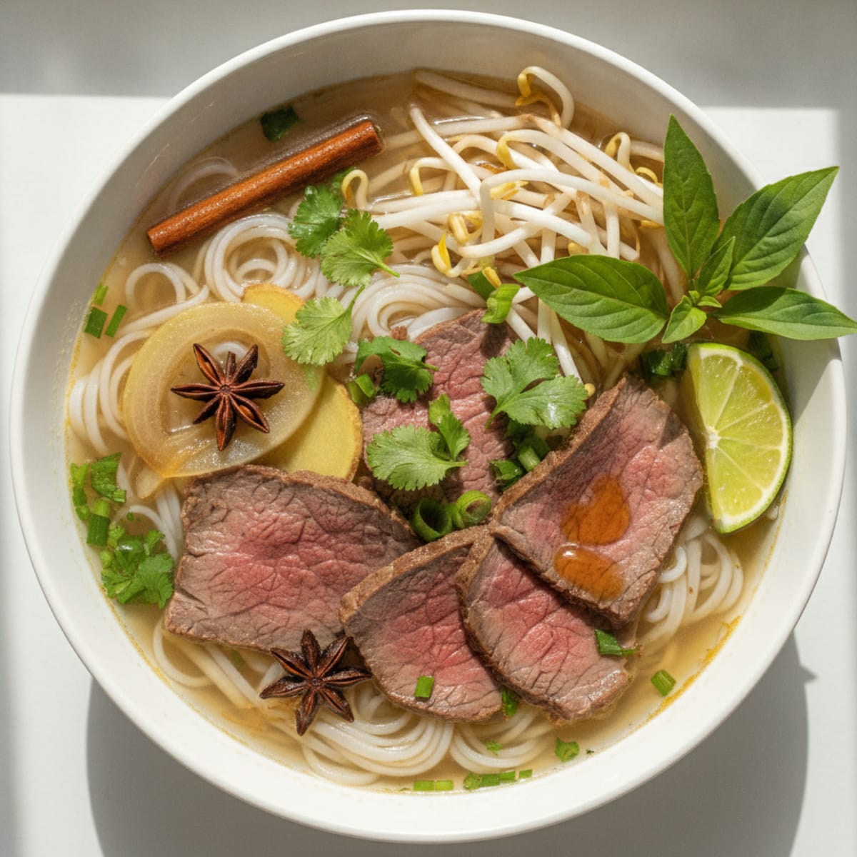Vietnamese Beef Pho Noodle Soup