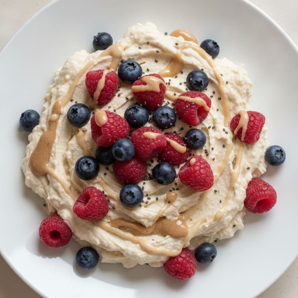 Silky Greek Yogurt Protein Mousse with Fresh Berries