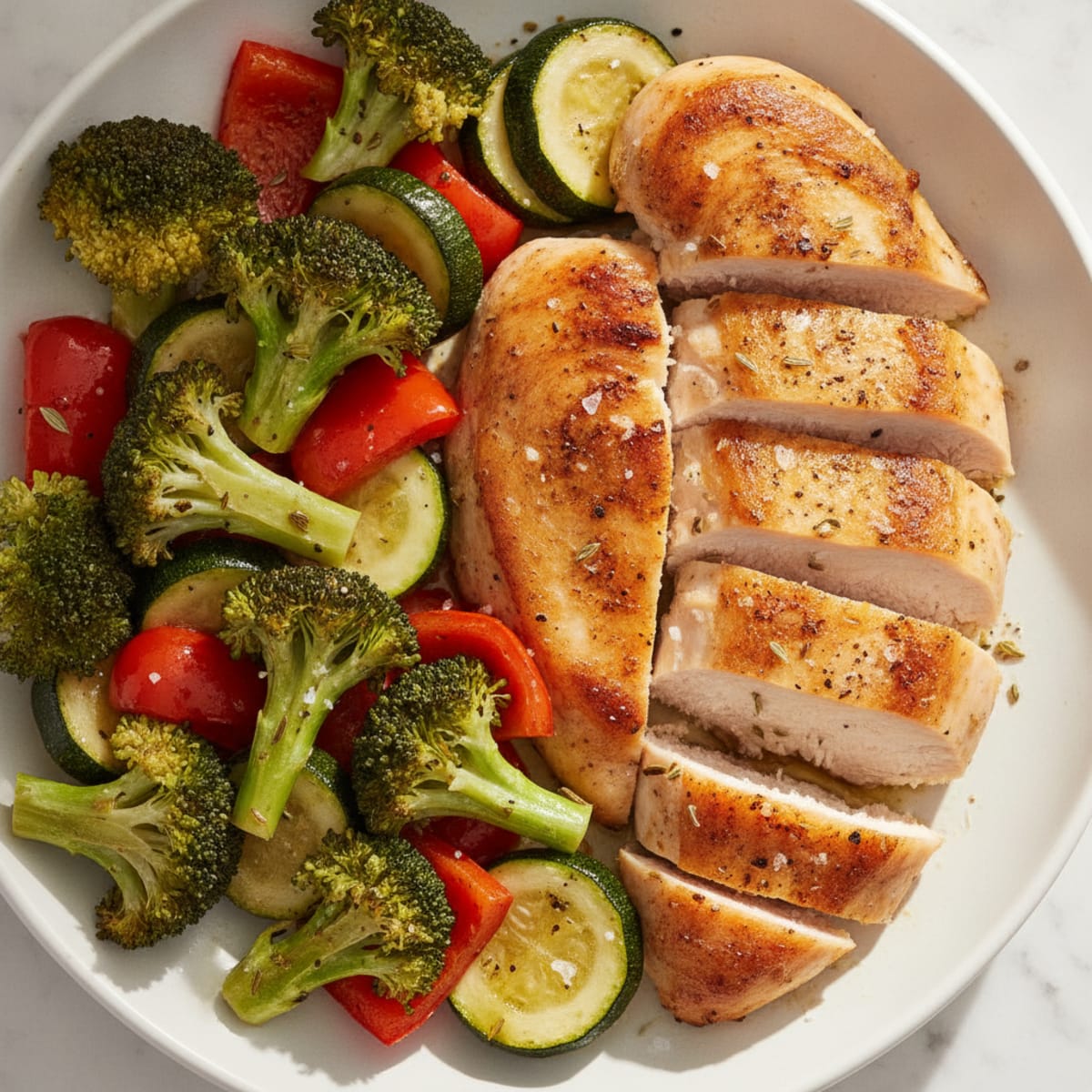 Chicken and Roasted Vegetable Medley
