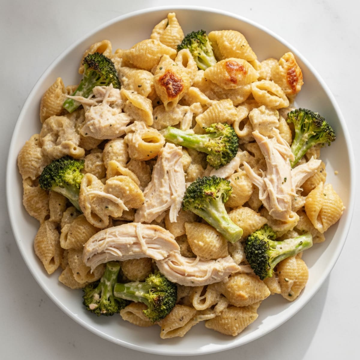 Chicken & Broccoli Protein Pasta Bake