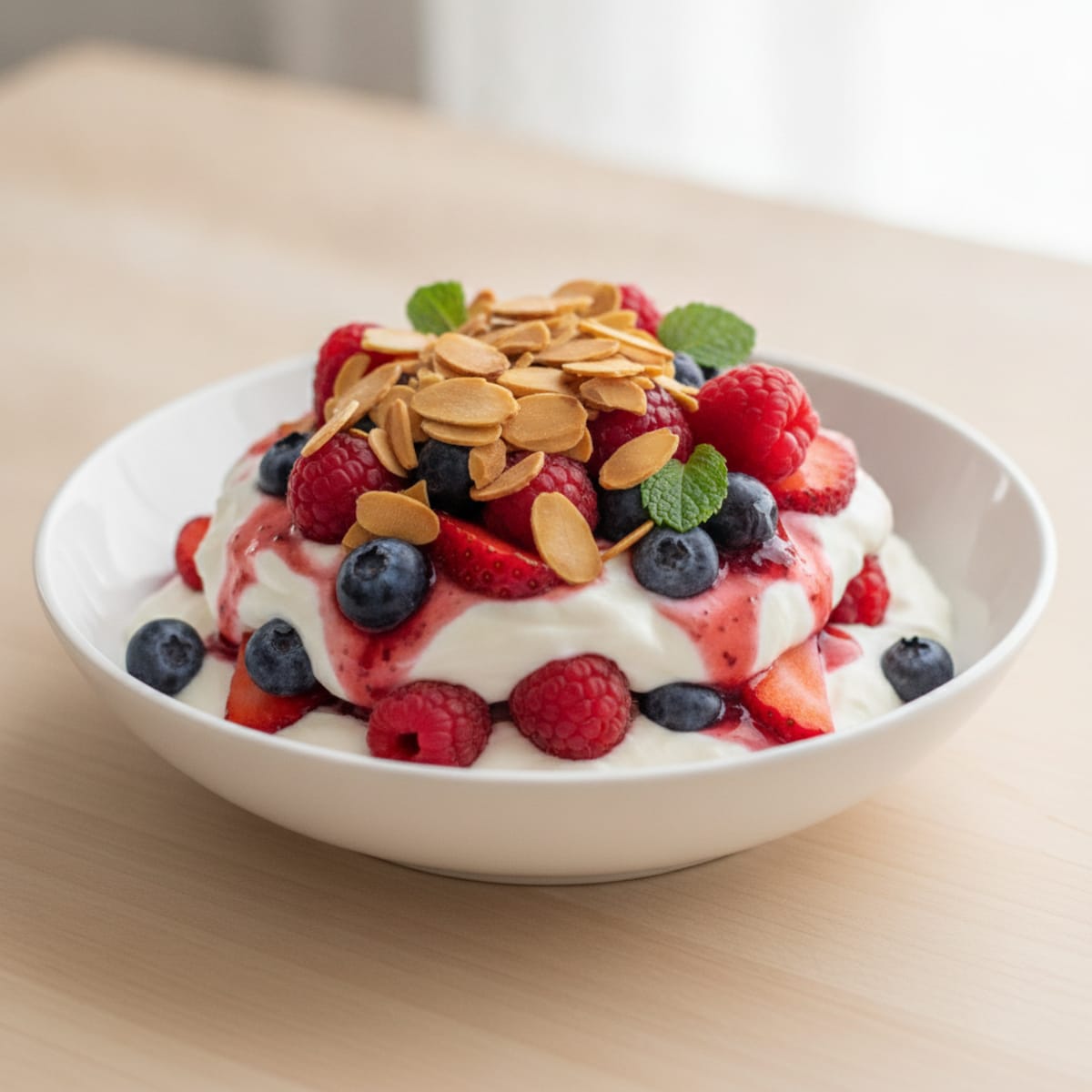 Creamy Greek Yogurt Protein Parfait with Berries