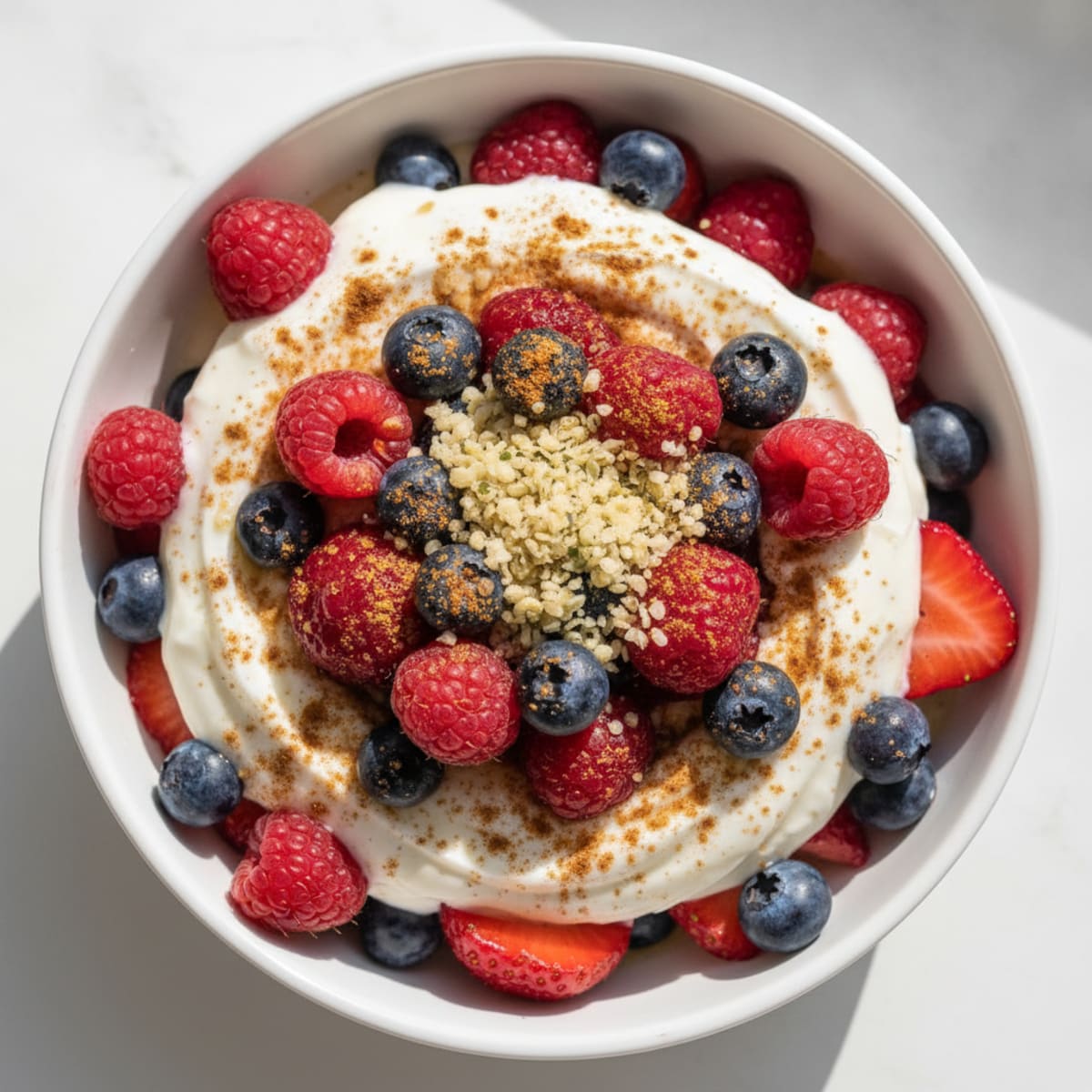 Creamy Greek Yogurt Protein Parfait with Mixed Berries