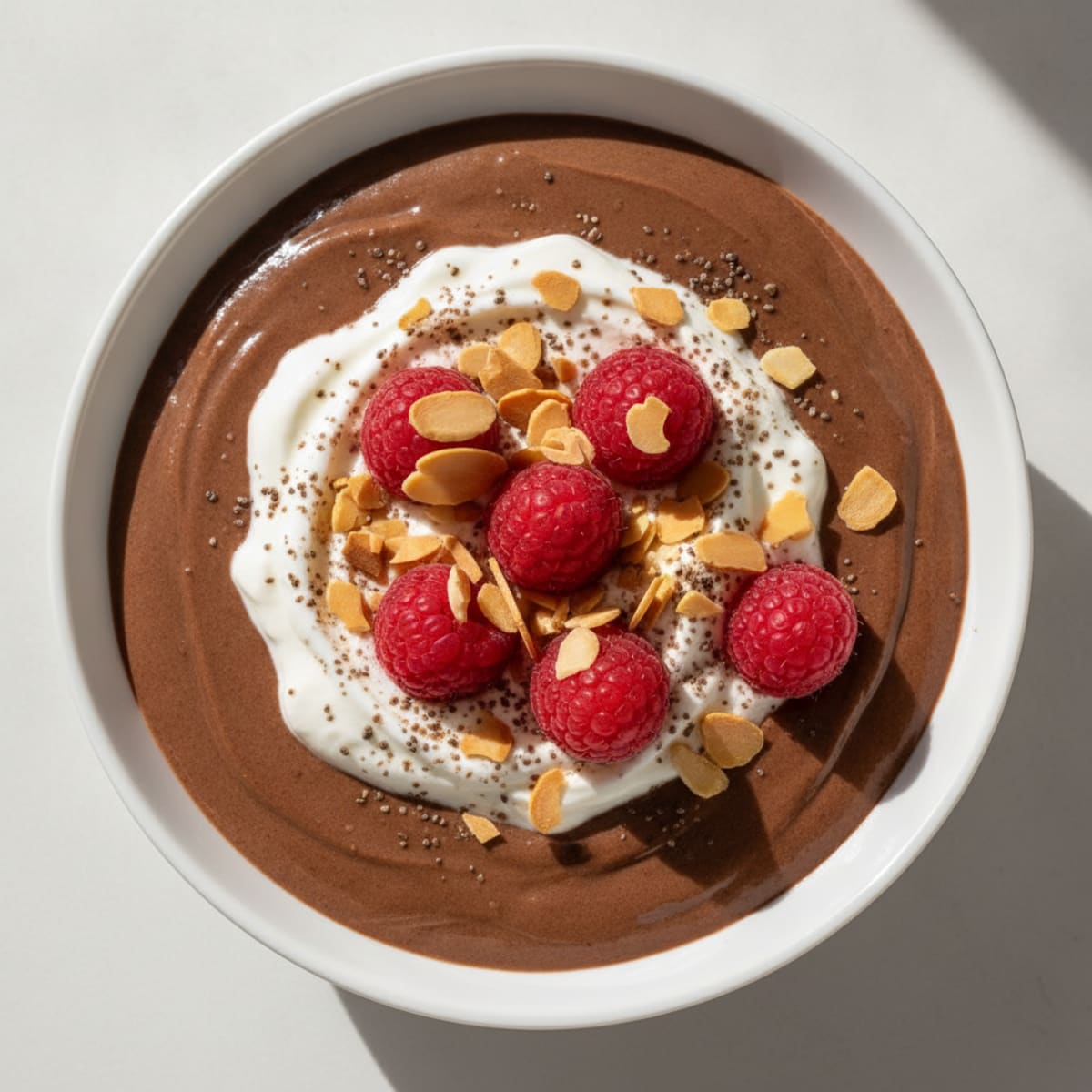 Silky Chocolate Protein Pudding with Greek Yogurt