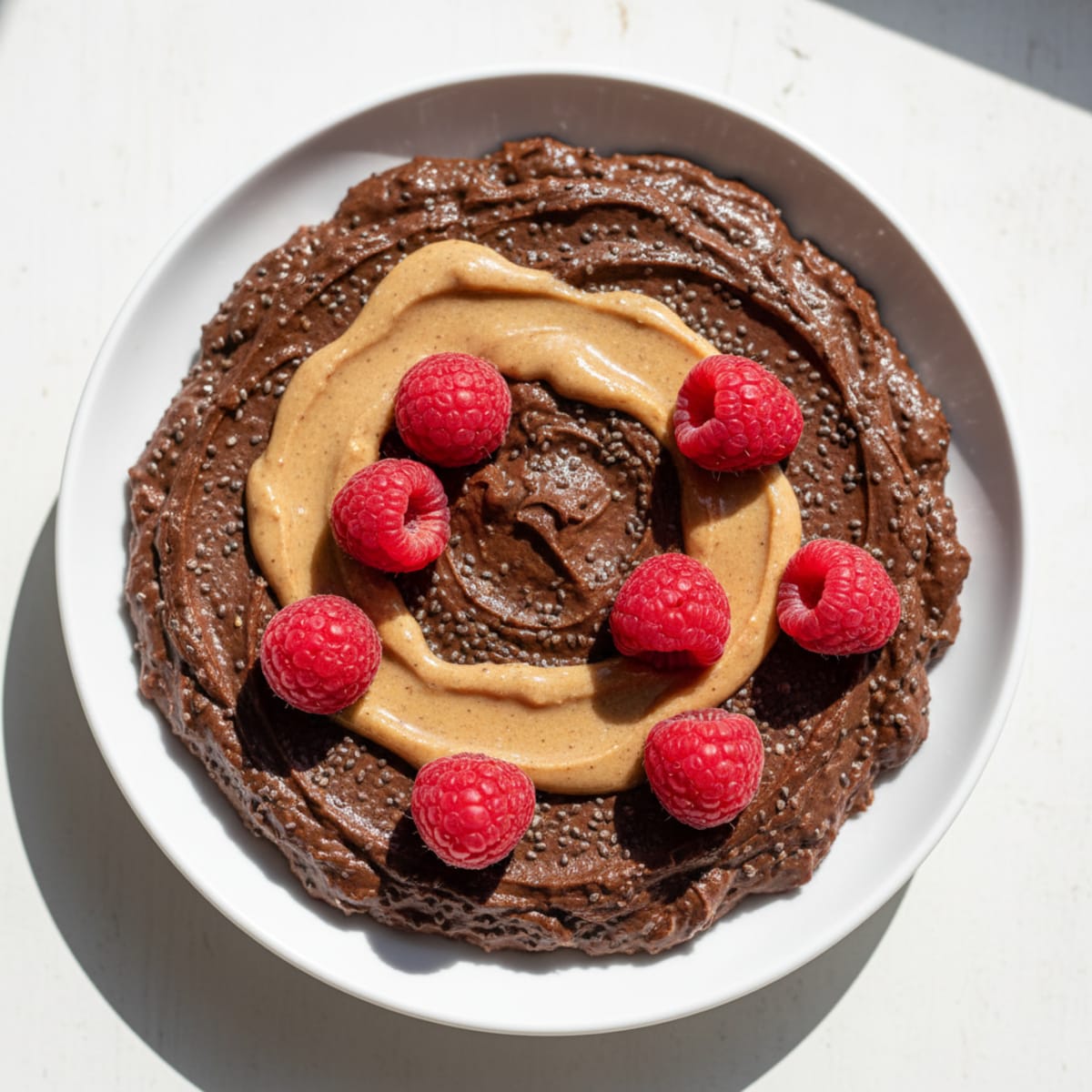 Silky Chocolate Protein Pudding with Chia Seeds