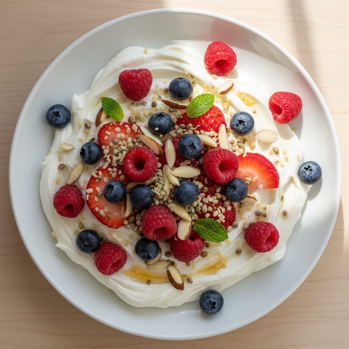 Creamy Protein Yogurt with Mixed Berries