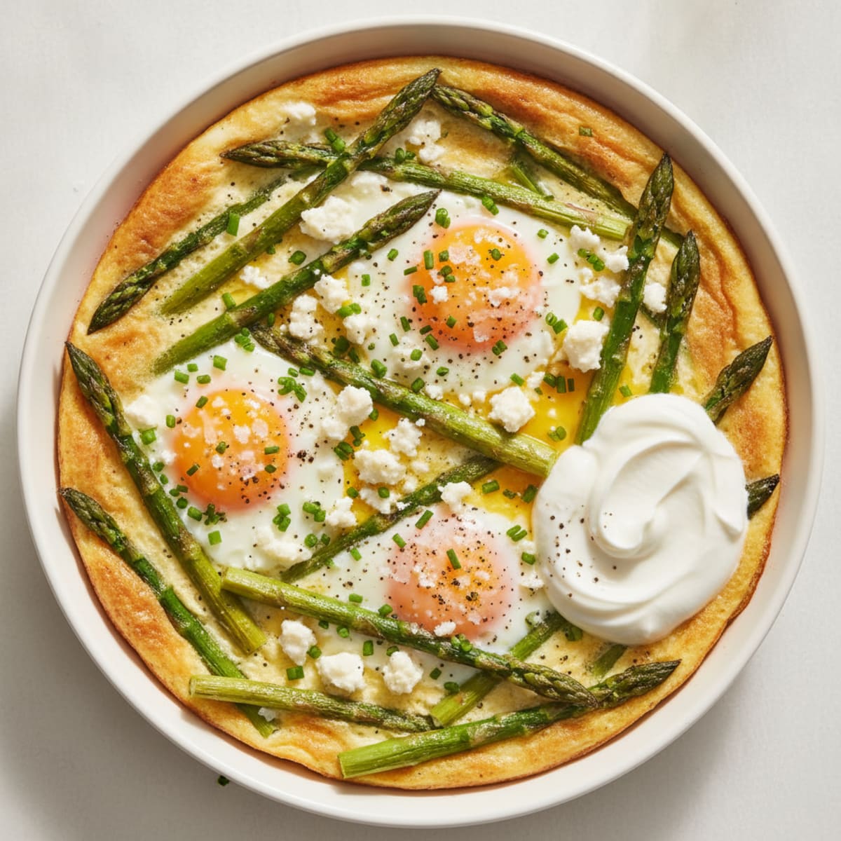 Baked Eggs with Roasted Asparagus
