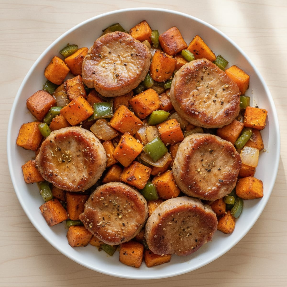 Pork Chop & Sweet Potato Bake