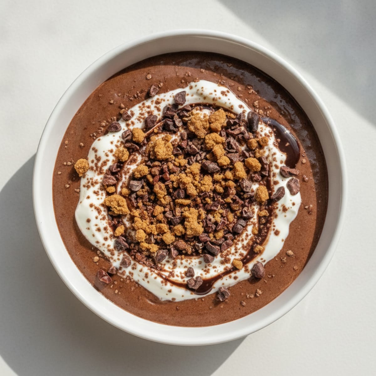 Silky Chocolate Protein Pudding with Greek Yogurt