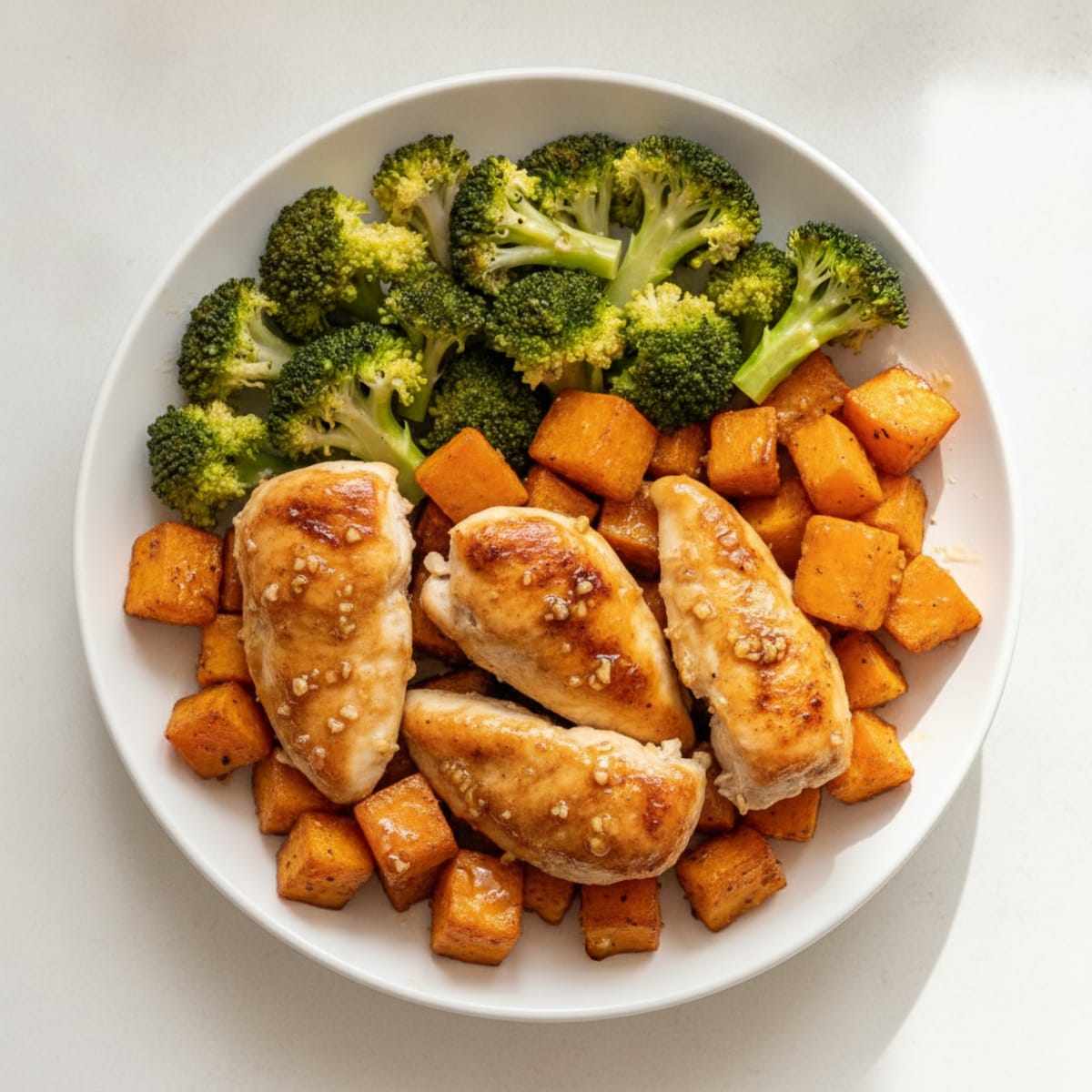 Honey-Glazed Roasted Sweet Potato and Chicken Power Bowl