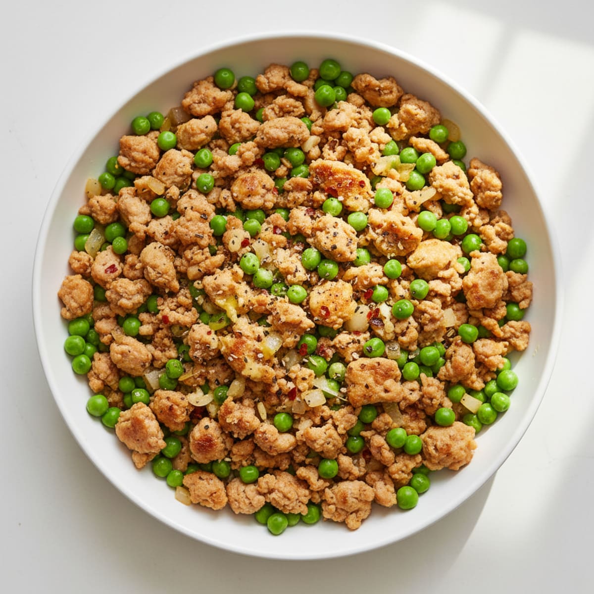 Ground Turkey and Peas Skillet
