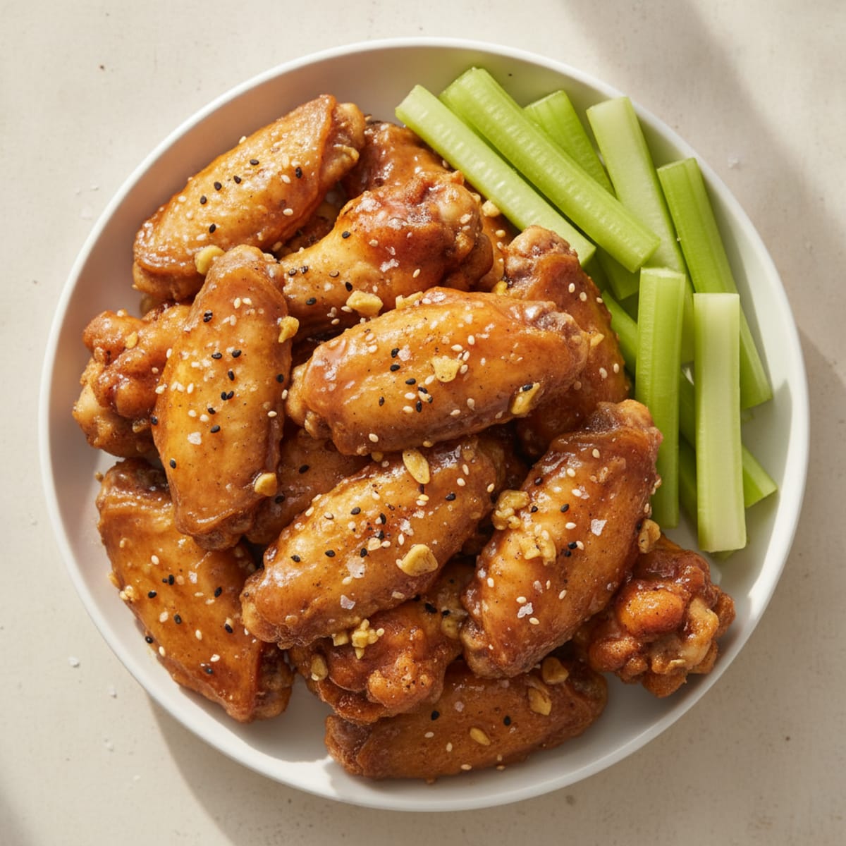 Sweet & Sticky Honey Chicken Wings