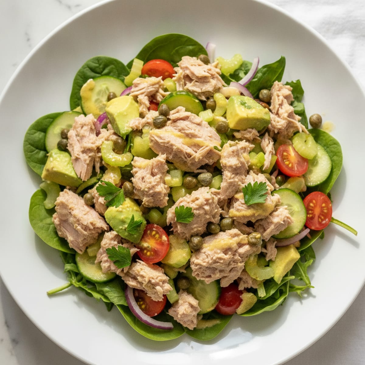 Mediterranean Tuna Salad with Capers
