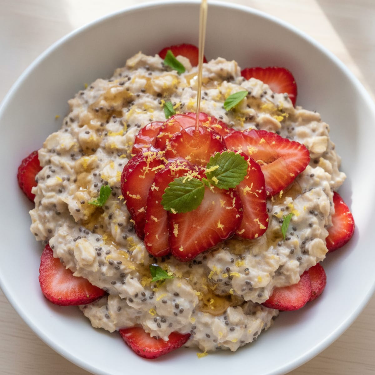 Strawberry Shortcake Overnight Oats