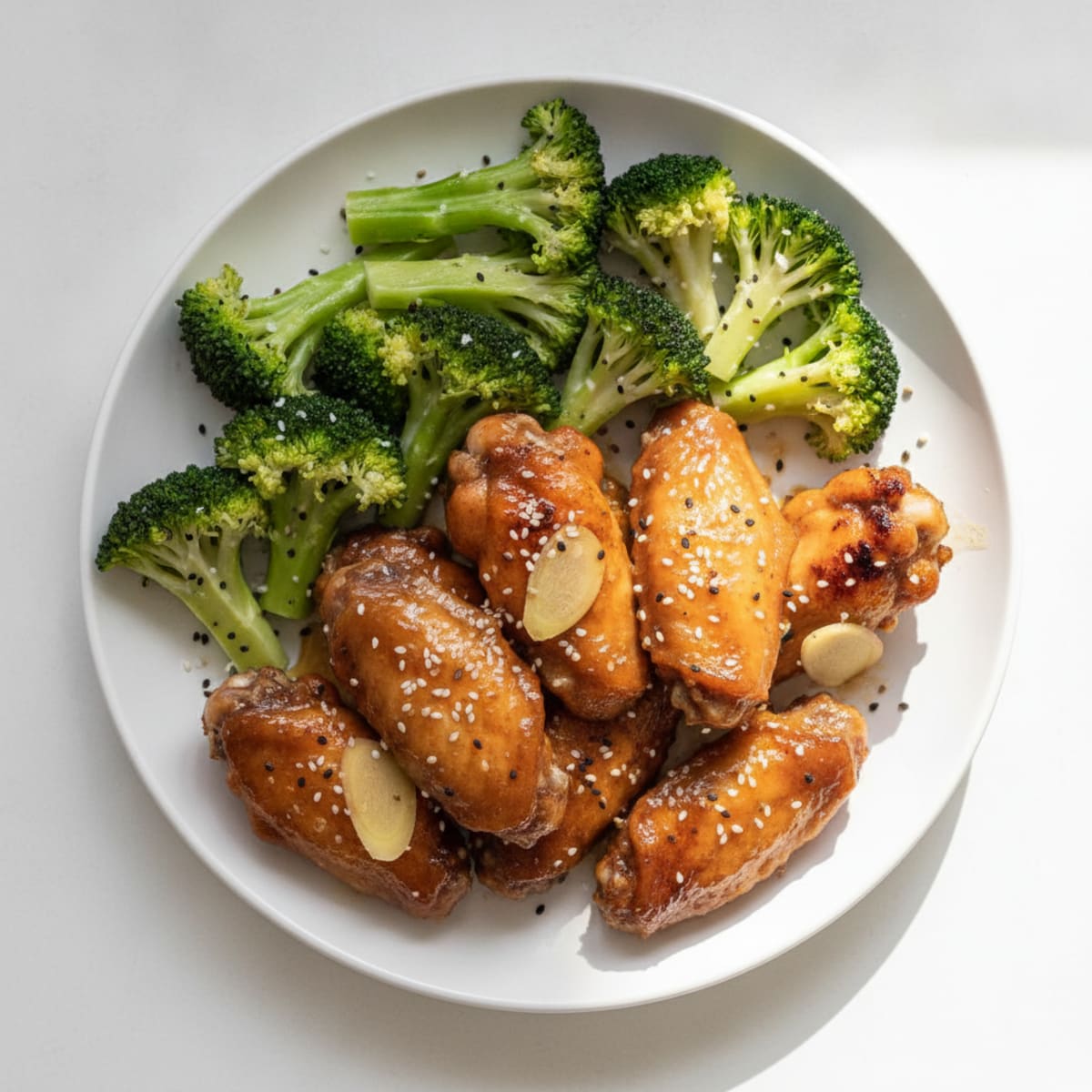 Honey Garlic Baked Chicken Wings
