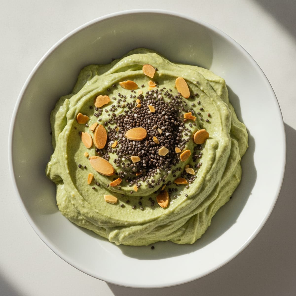 Creamy Matcha Protein Yogurt with Chia Seeds