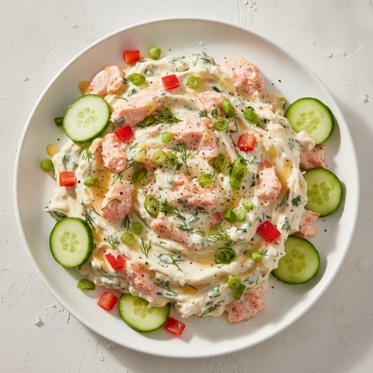 Salmon and Surimi Protein Dip