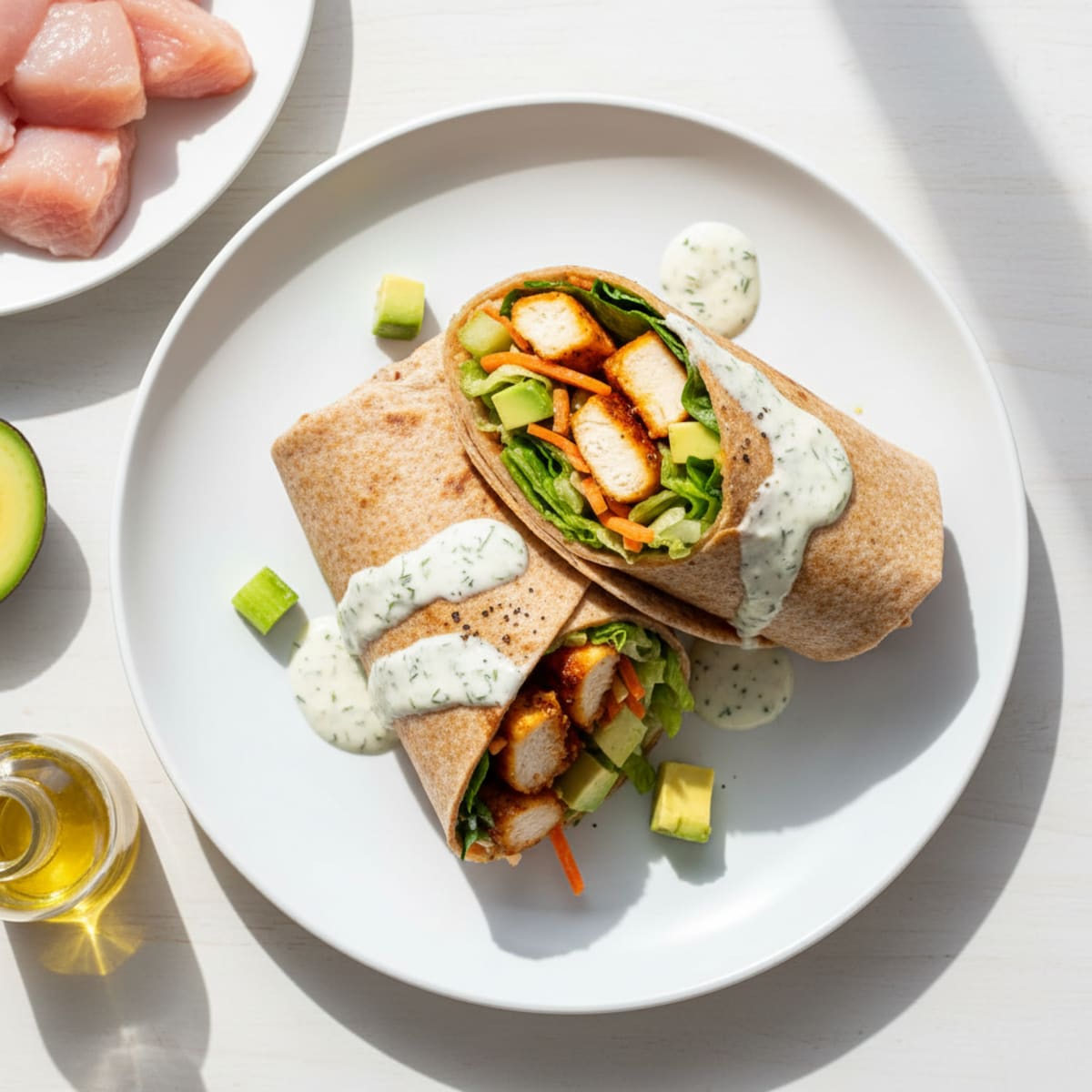 Buffalo Ranch Chicken Wrap