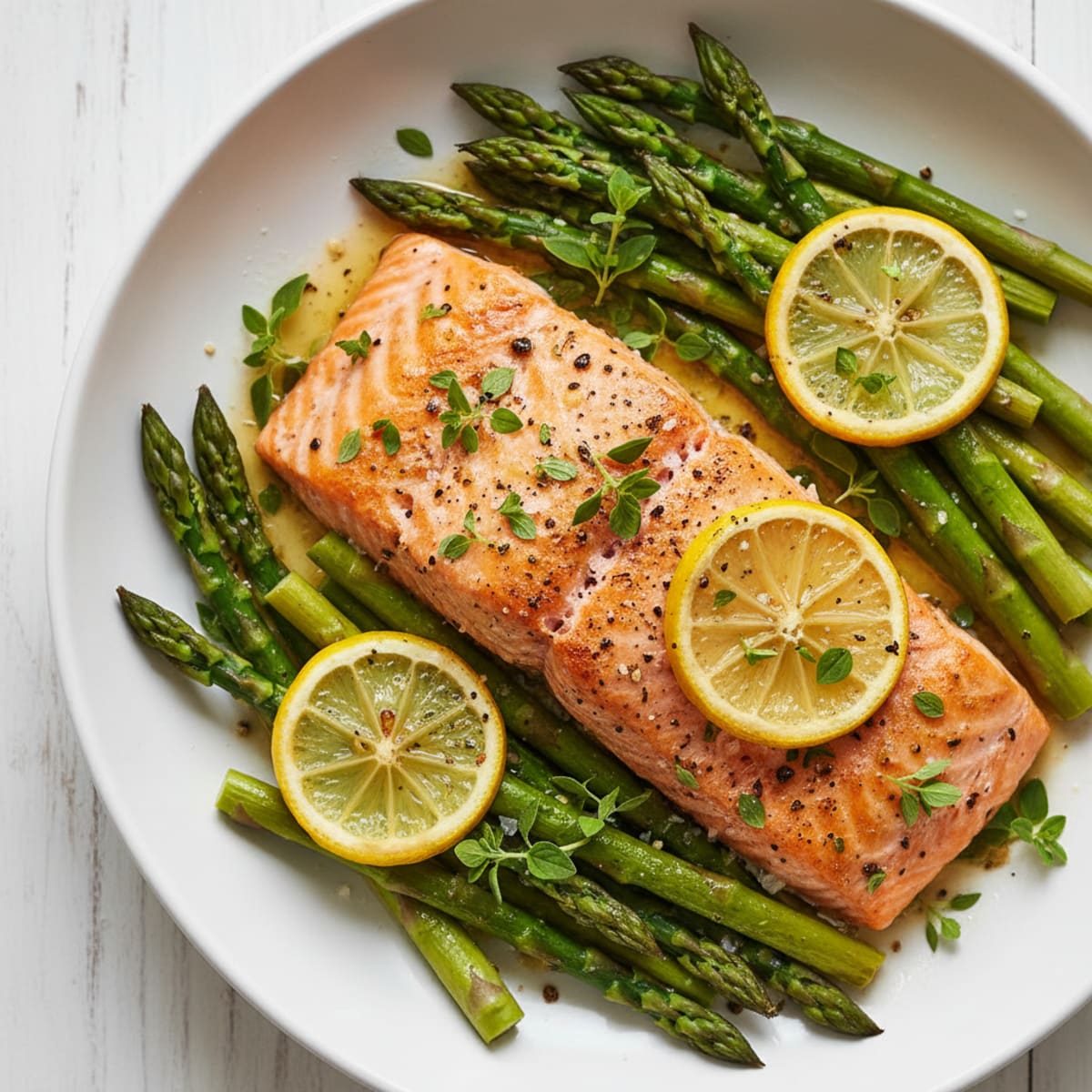Lemon-Herb Baked Salmon with Asparagus
