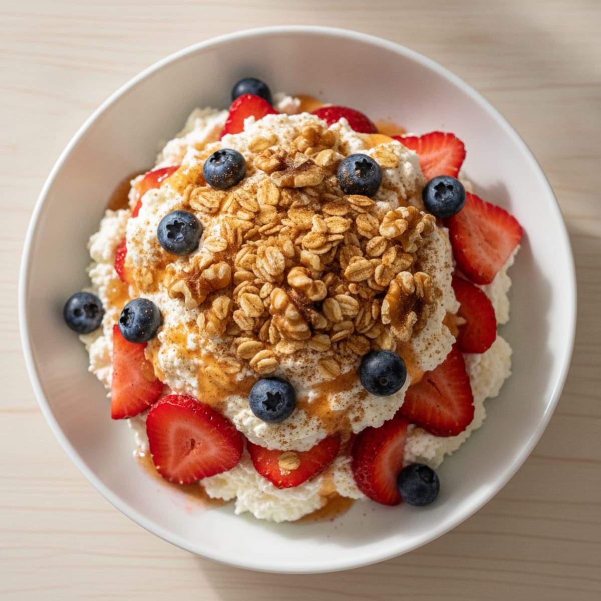 Creamy Cottage Cheese and Berry Protein Parfait