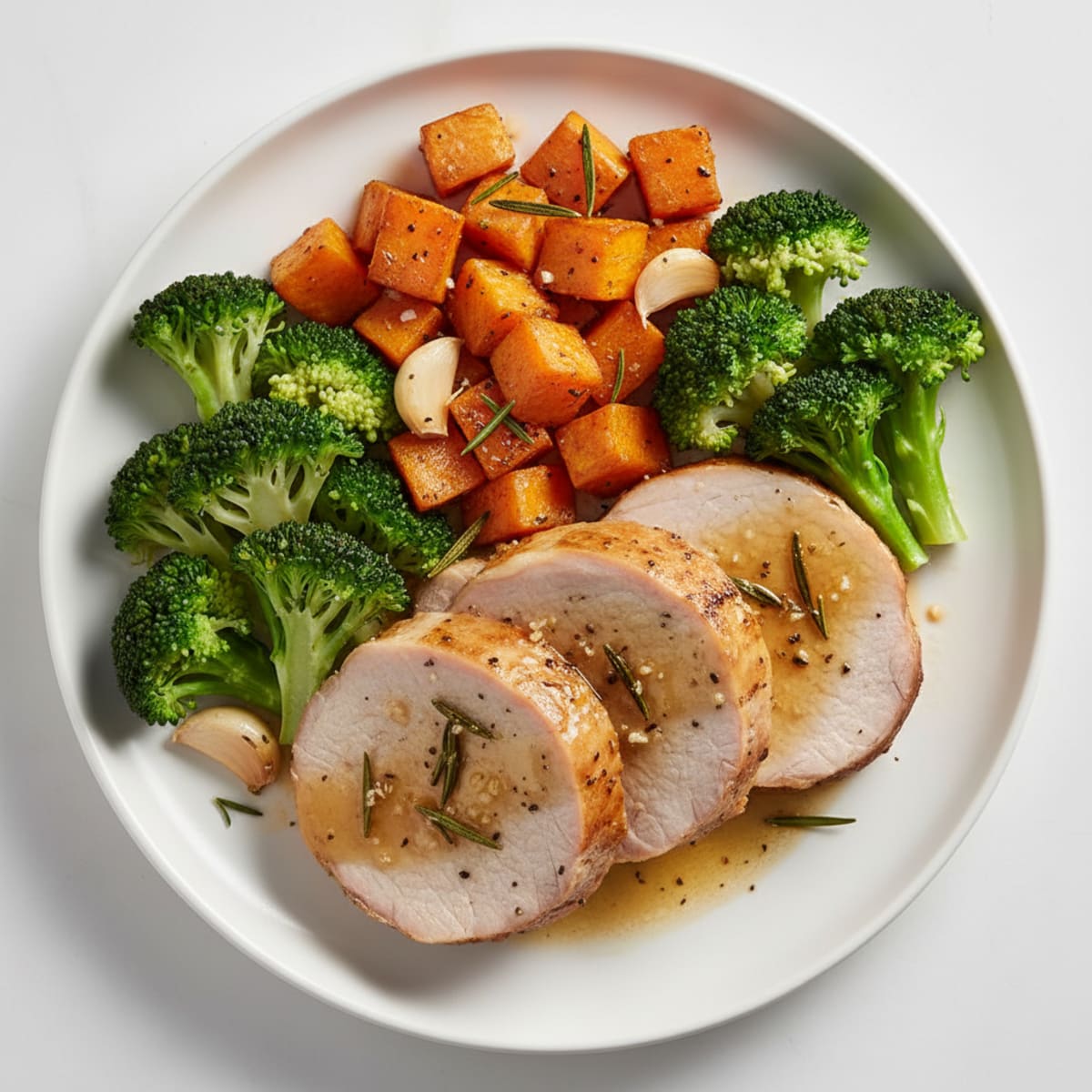 Roasted Pork Loin with Sweet Potatoes