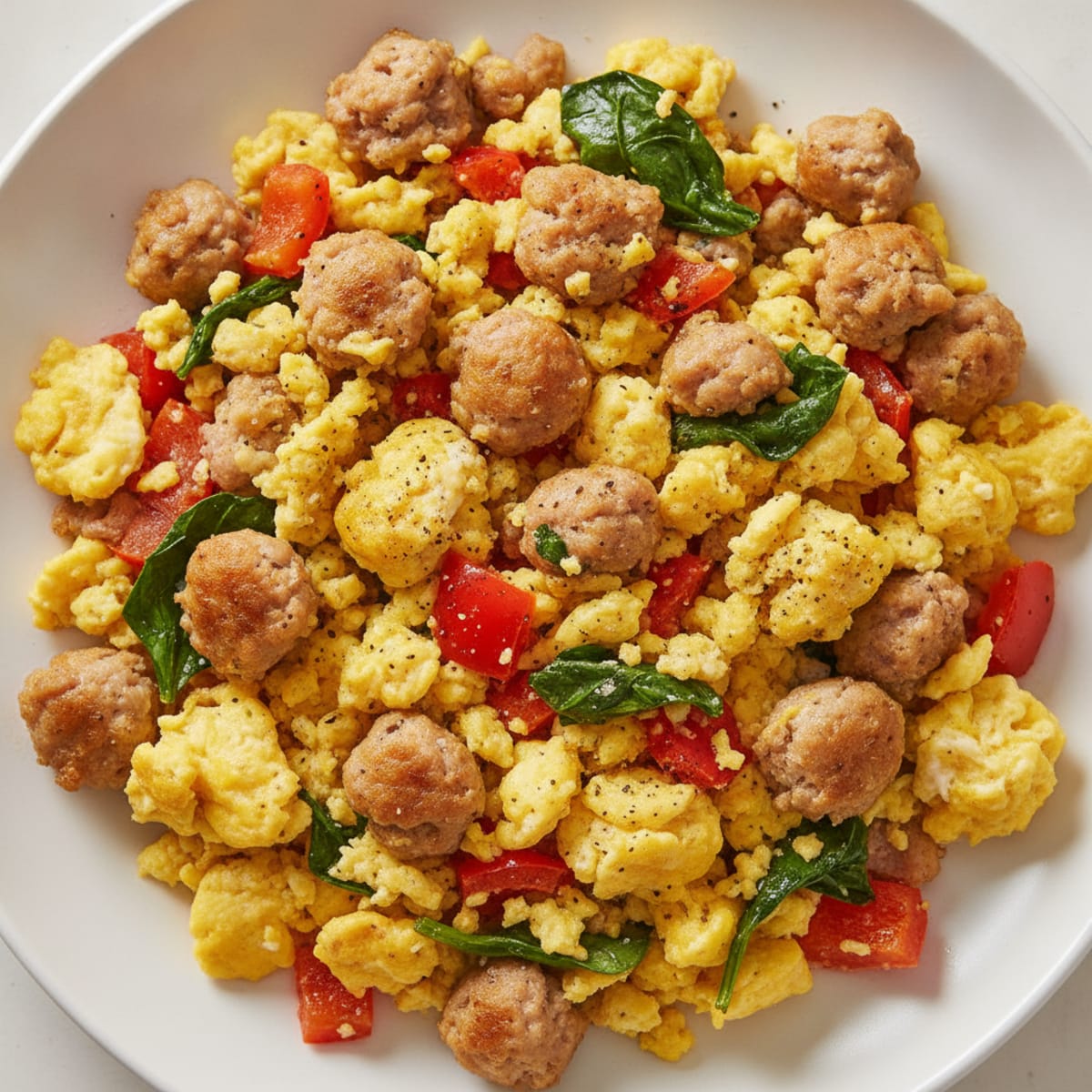 Sausage and Eggs Scramble