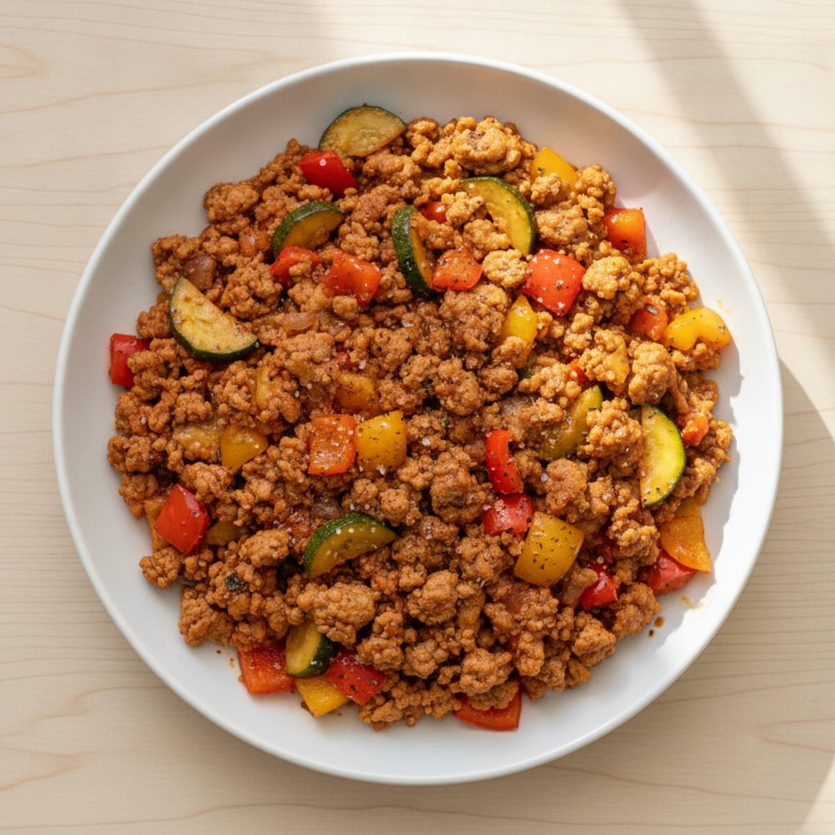 Savory Ground Turkey Skillet