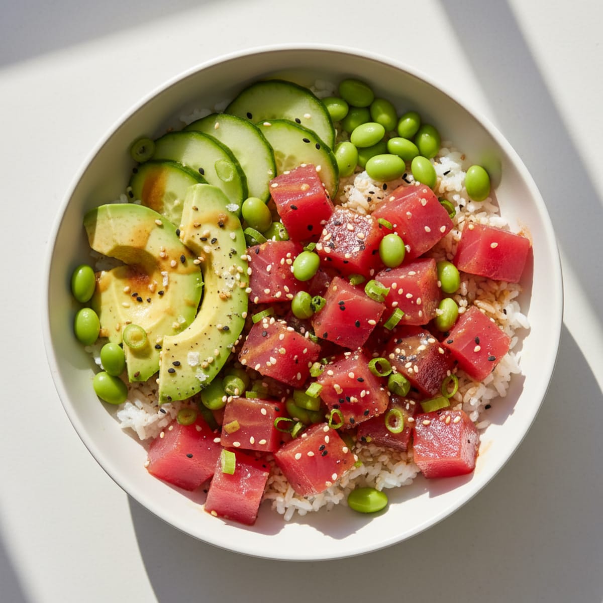 Ahi Tuna Hawaiian Poke Bowl