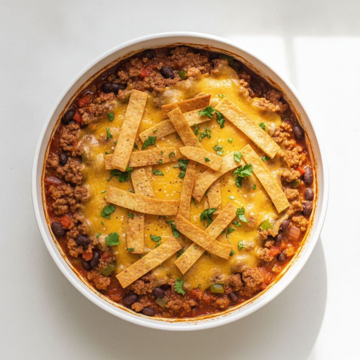Beef Enchilada Skillet Bake