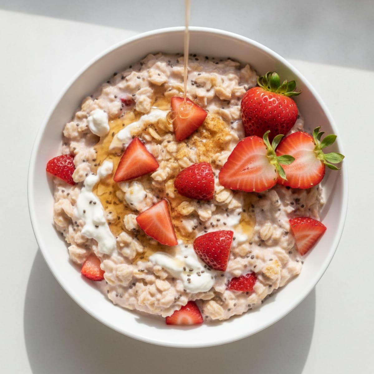 Strawberry Shortcake Overnight Oats