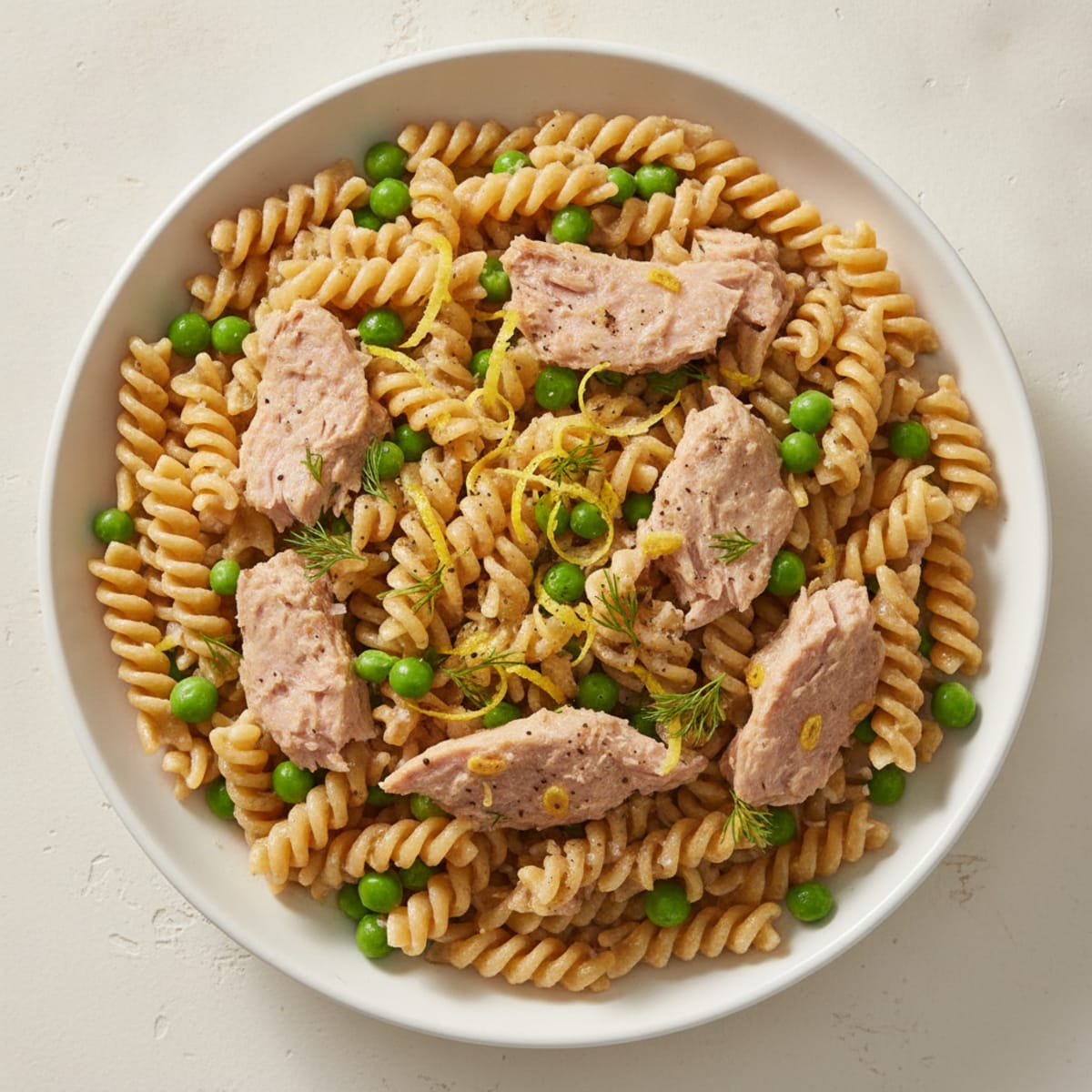Lemon-Dill Tuna and Pea Pasta