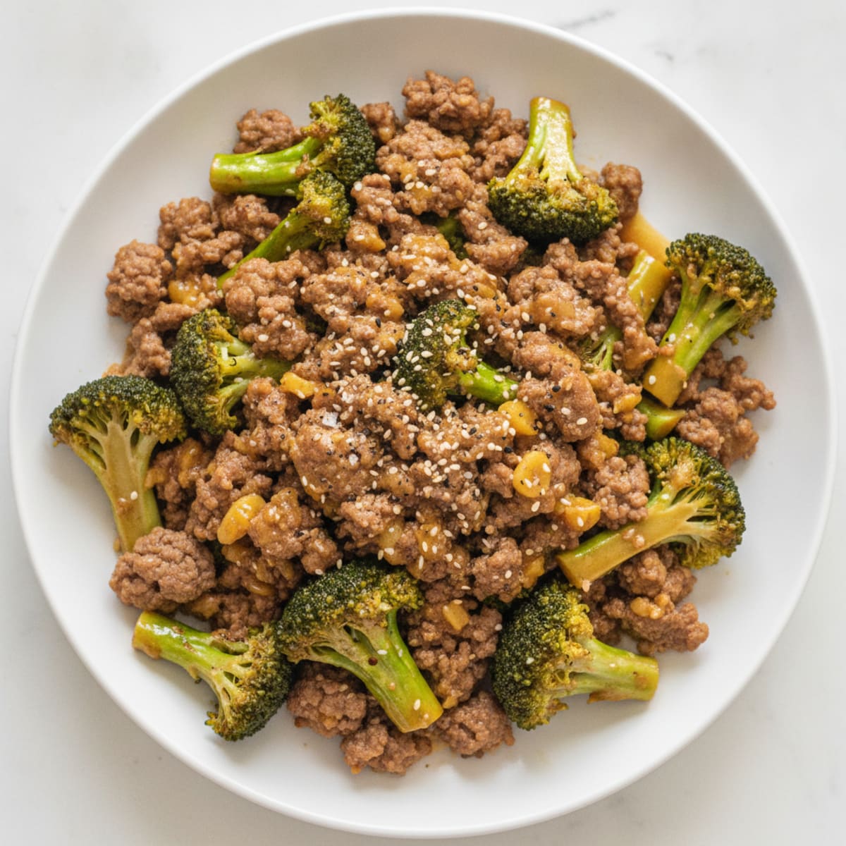 Ground Beef and Broccoli Stir-Fry