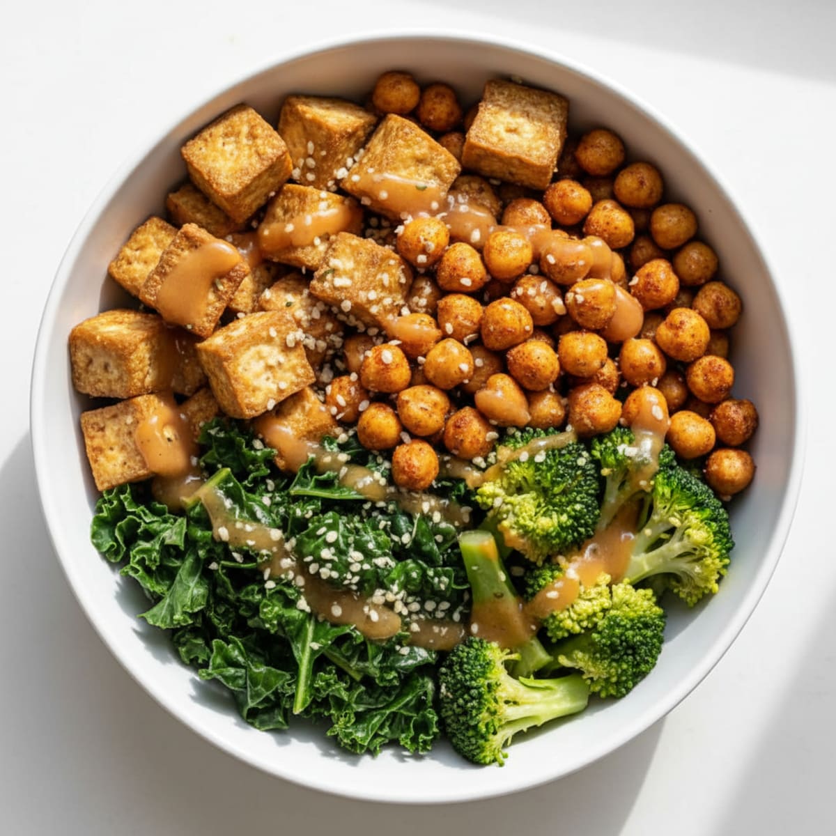 Roasted Vegetable and Chickpea Buddha Bowl