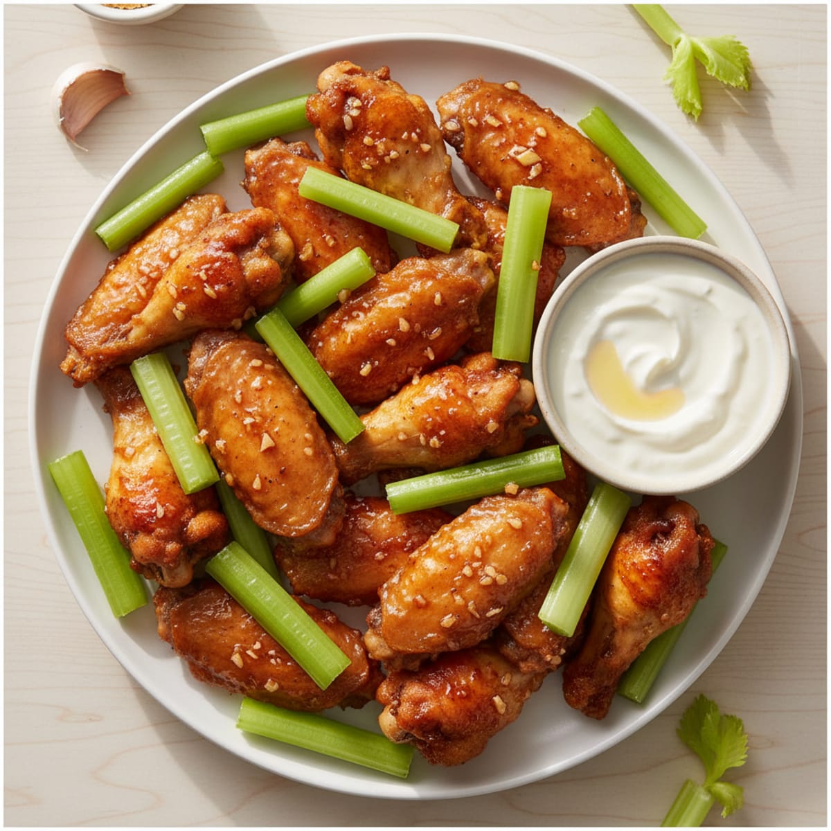 Honey-Garlic Glazed Chicken Wings