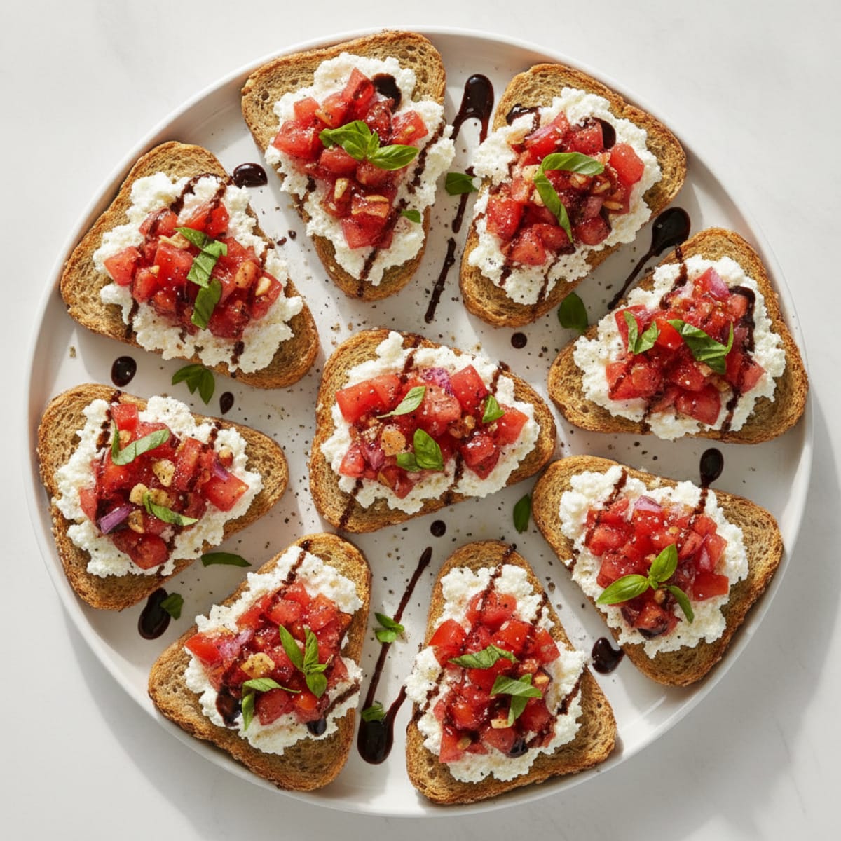 Bruschetta Toasts with Fresh Herbs