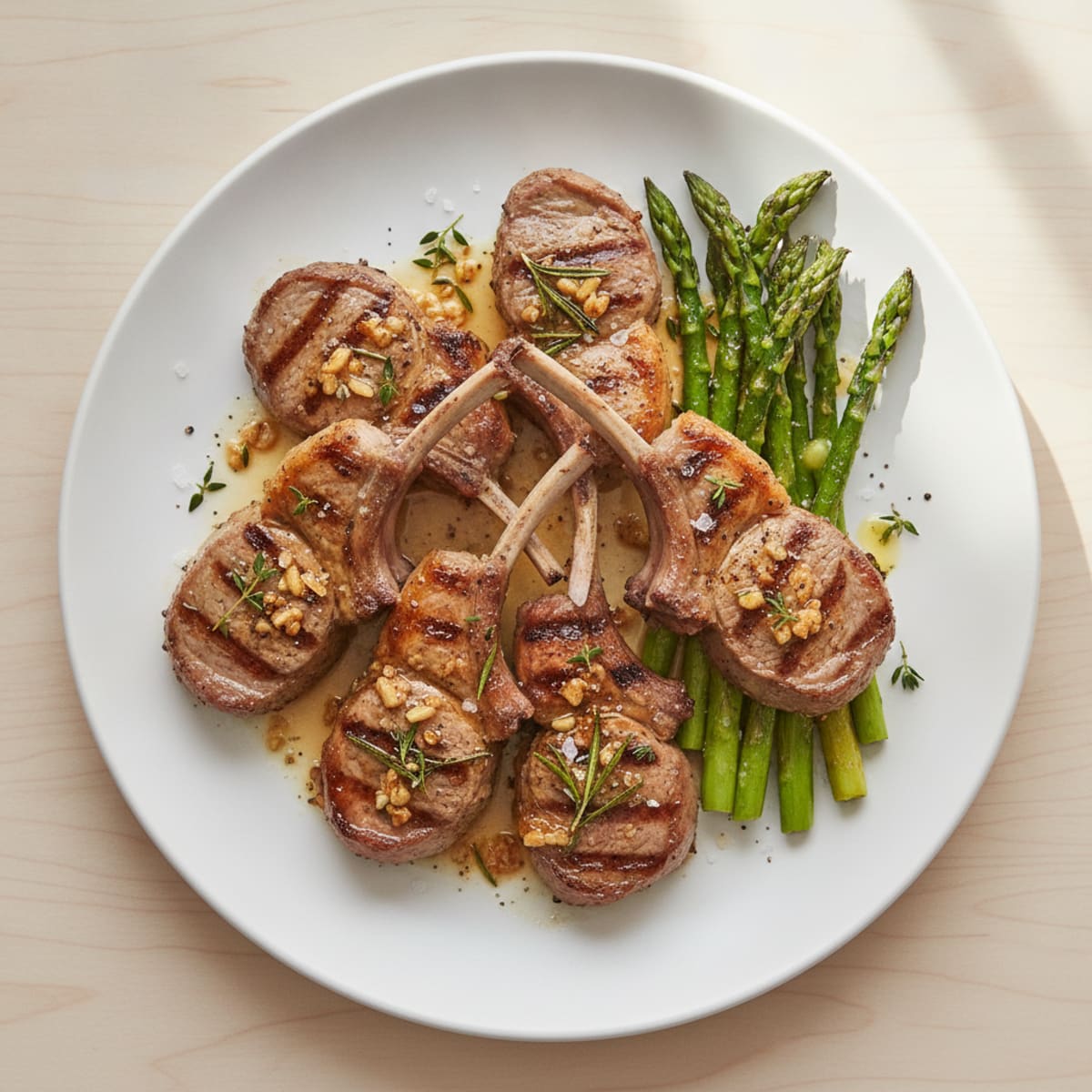 Garlic-Herb Roasted Lamb Chops
