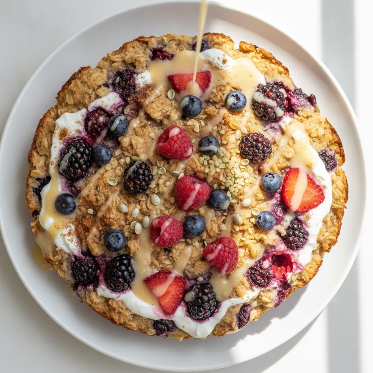 High-Protein Baked Berry Oatmeal