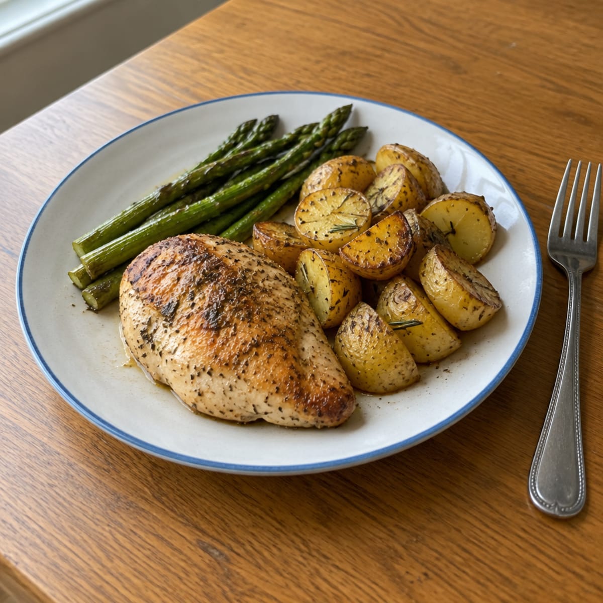 Lemon herb chicken and potatoes