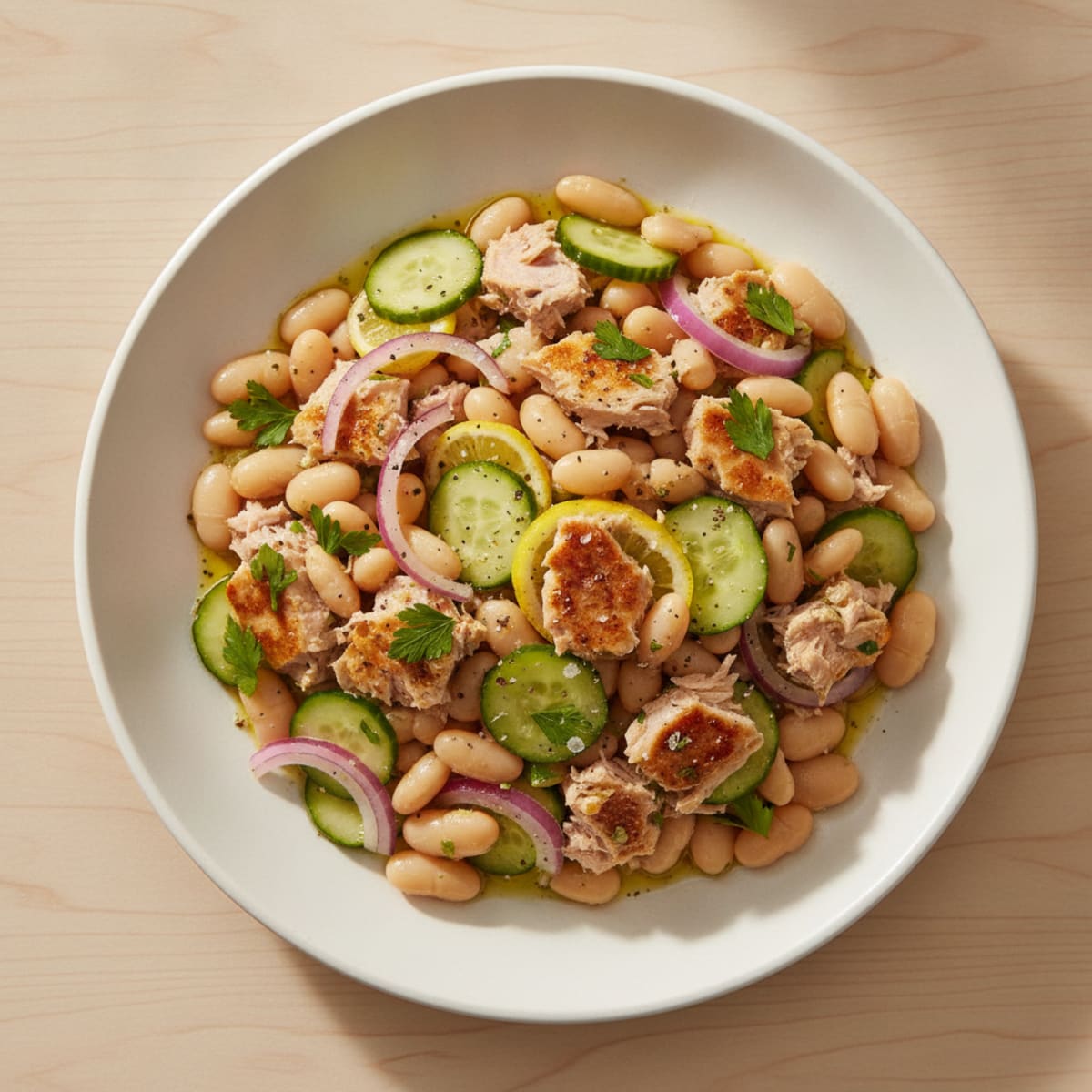 Mediterranean Tuna and White Bean Salad