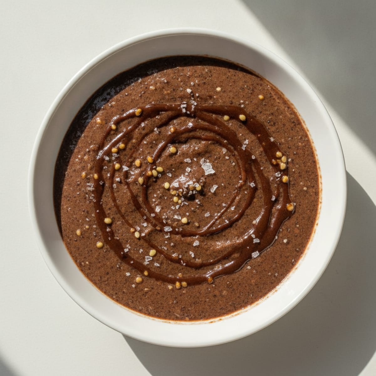 Silky Chocolate Protein Pudding with Chia Seeds