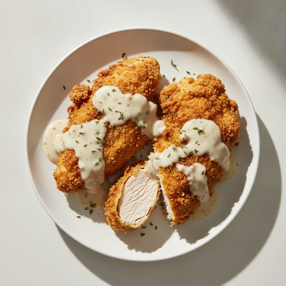 Buttermilk Fried Chicken with Creamy Gravy